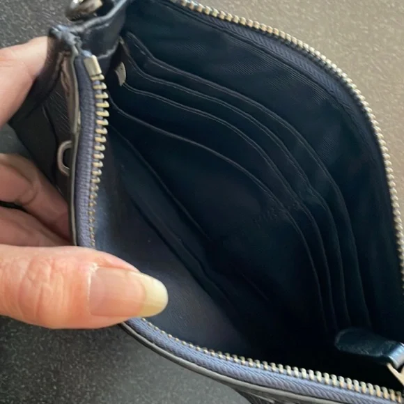 Coach Mickie F52646 denim blue leather - Picture 3 of 4